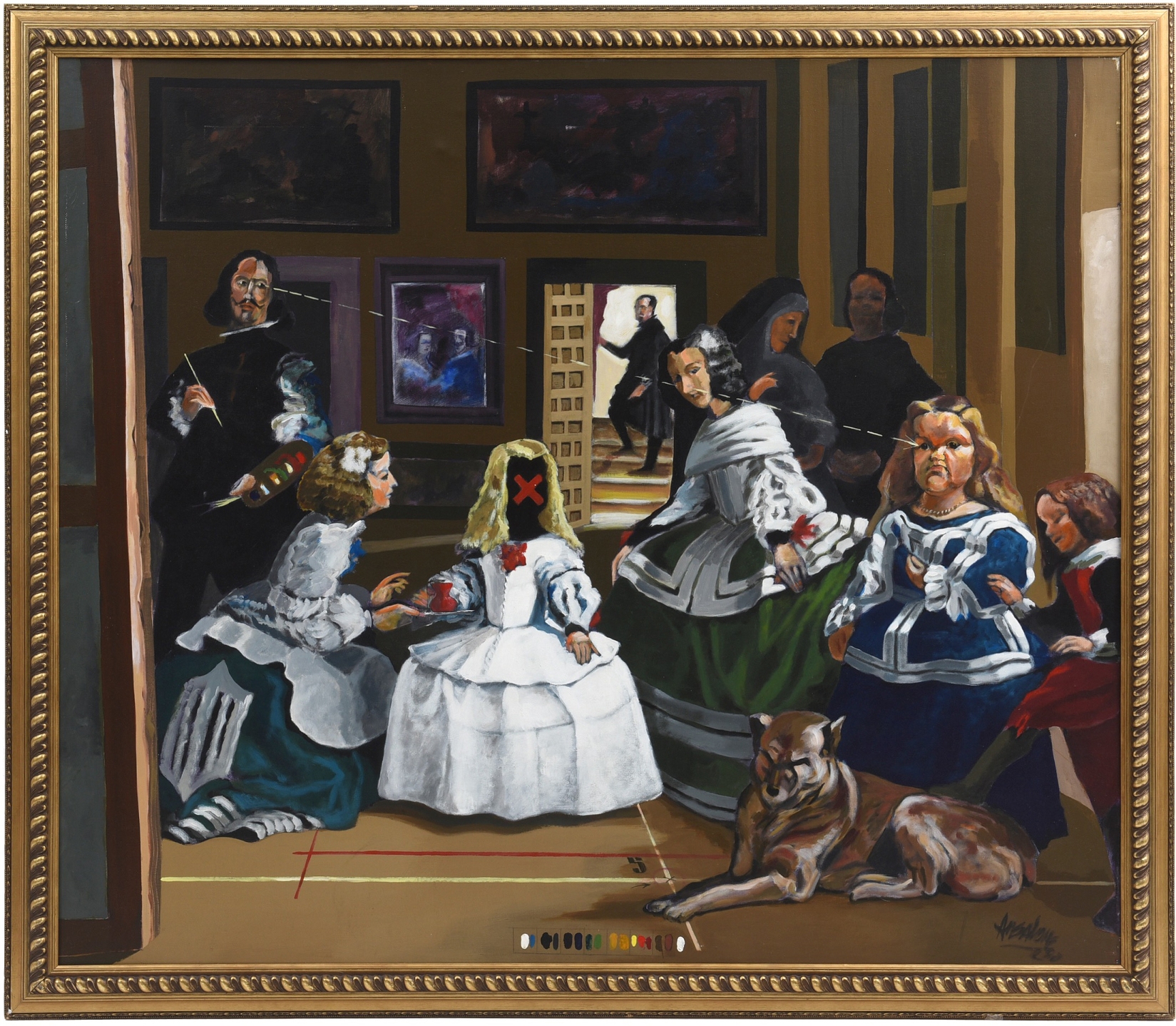 Las Meninas By Jose Maria Ansalone Oil Painting Modernism